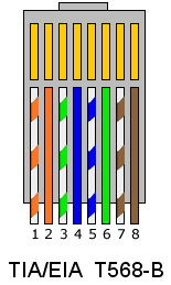 Cat5 EIA/TIA T568B Connector