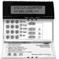 Alarm LCD keypad