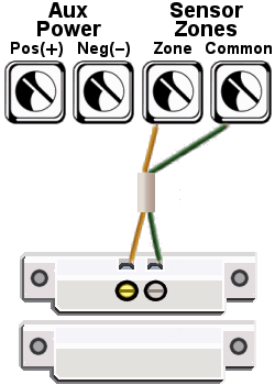 Single Normally Closed or Normally Open Window Sensor