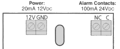 Alarm Motion Detector Board Wiring Terminals