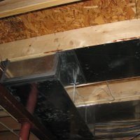 Return duct in basement